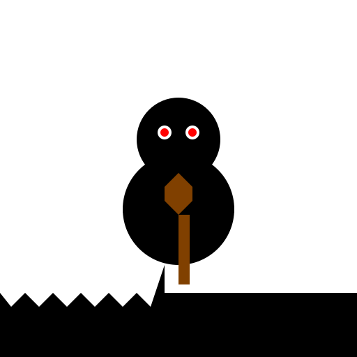 Psychopathic Running Man with a Hatchet - DrawGPT