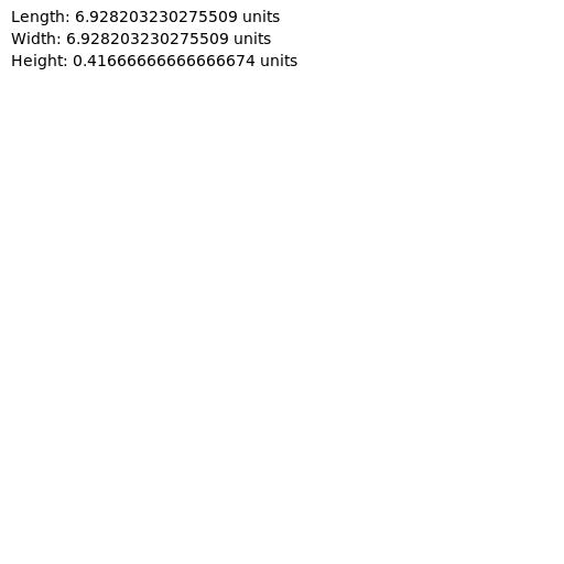 Rectangular Prism with Volume of 20 cubic units and Surface Area of 48 square units - DrawGPT