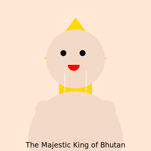 The Majestic King of Bhutan - DrawGPT