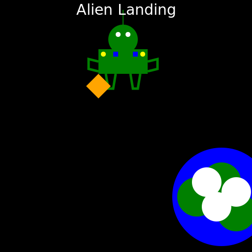 Alien Landing - DrawGPT