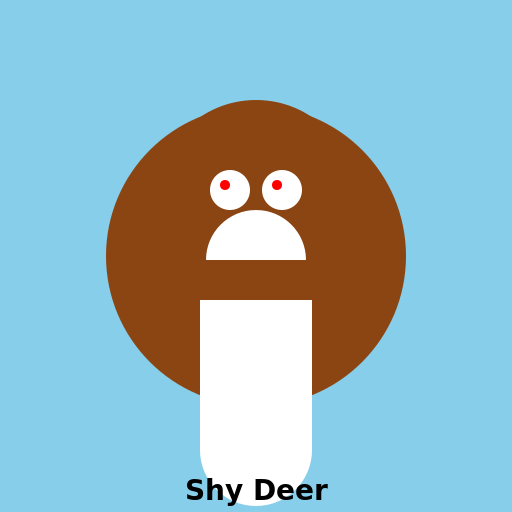 Shy Deer Looking Through Highball Glass - DrawGPT