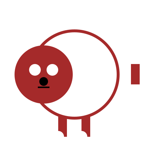 Striped Brown Fur Dog - DrawGPT