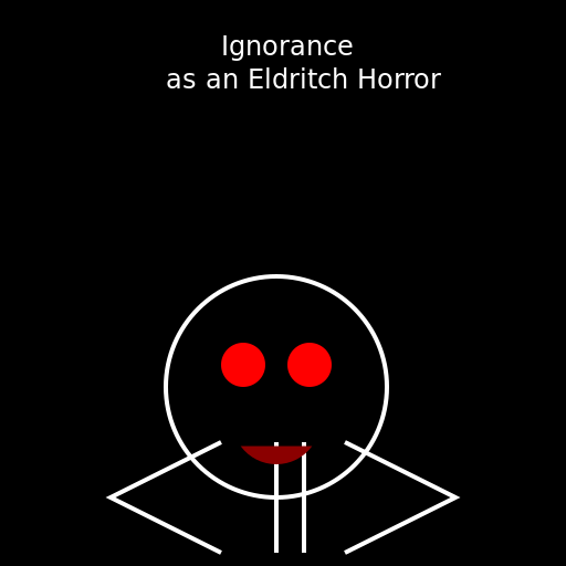 Ignorance as an Eldritch Horror - DrawGPT