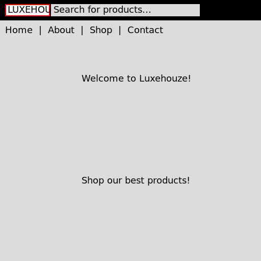 Luxehouze Homepage Concept - AI Prompt #13564 - DrawGPT