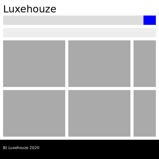 Luxehouze Homepage Wireframe - AI Prompt #13568 - DrawGPT