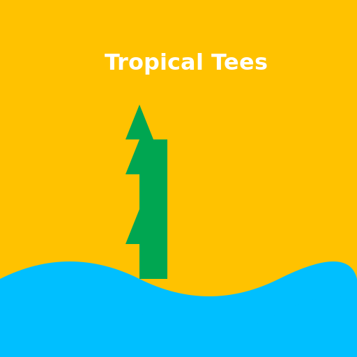 Tropical Tees Logo - DrawGPT