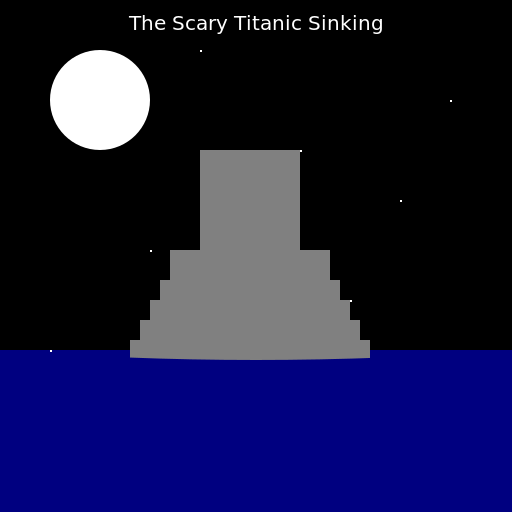 Scary Titanic Sinking Realistic - DrawGPT