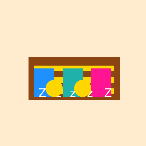 Three Friends Taking a Nap on a Sofa - DrawGPT