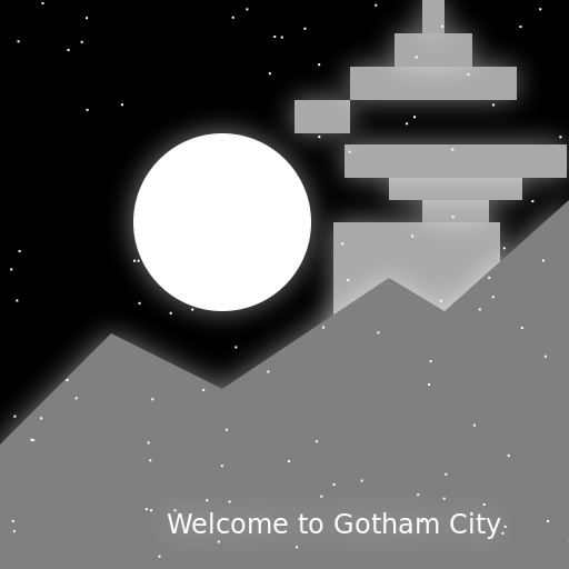 Moonlight Over Gotham - DrawGPT