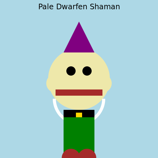 Pale Dwarfen Shaman - DrawGPT