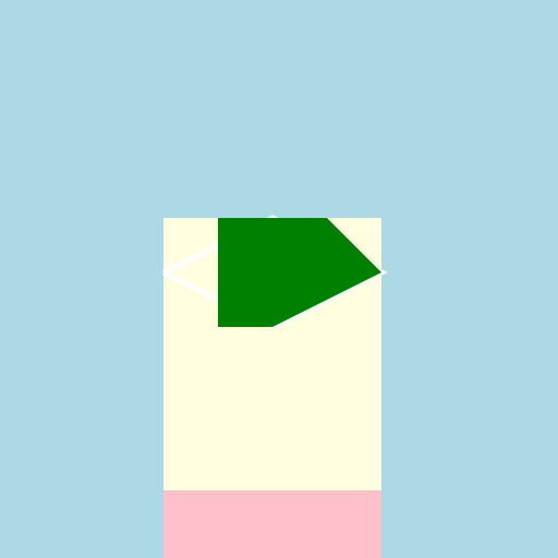 Women in Light Yellow Blouse with Zigzag Pattern, Green Scarf, and Pink Lehnga - DrawGPT