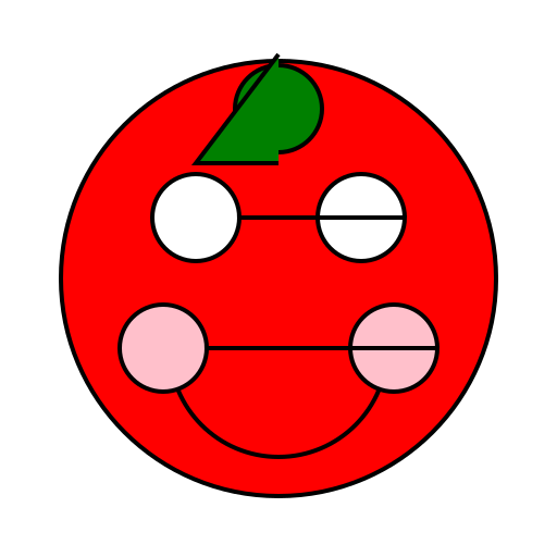 Happy Tomato in Anime Style - DrawGPT