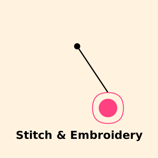Stitching and Embroidery Brand Logo - DrawGPT