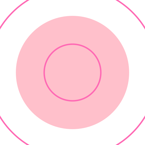 Circle with Comfort Zone and Outside of it - DrawGPT