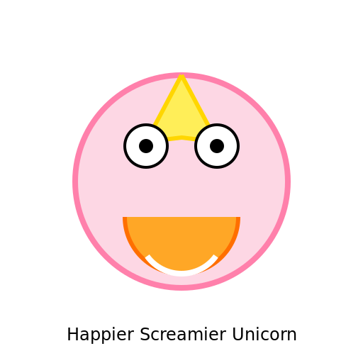 A Happier Screamier Unicorn - DrawGPT