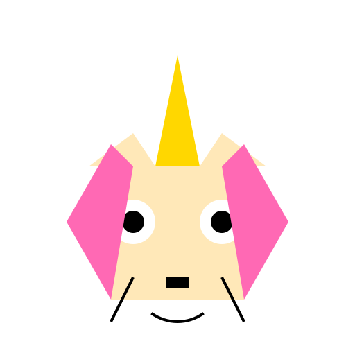 Cartoony Happier Screamier Unicorn - DrawGPT