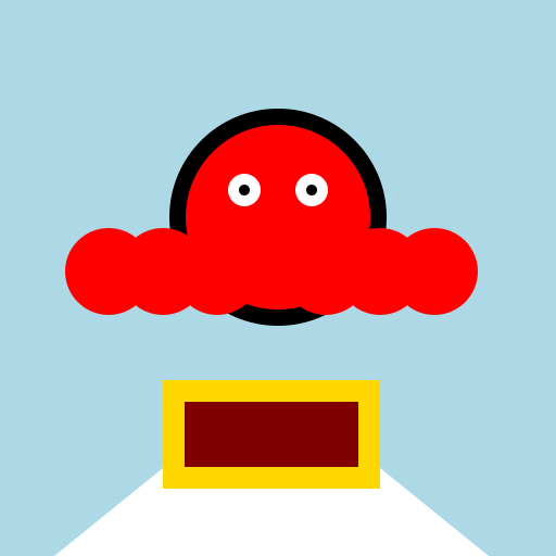 Devil Marshmello with Kingdom on an Iceberg - DrawGPT