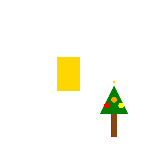 A Christmas Tree Next to Ben - DrawGPT