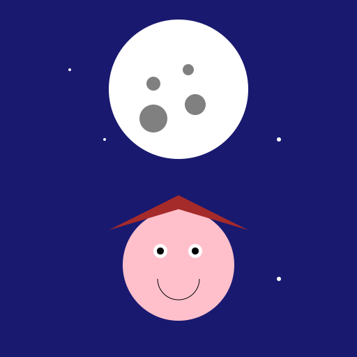 Girl Watching the Moon - DrawGPT