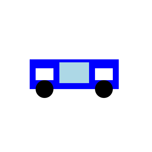 Blue Car - DrawGPT