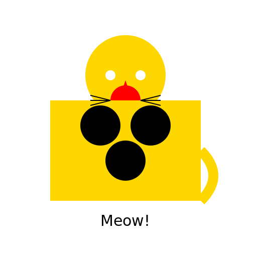 Cartoon Calico Cat - DrawGPT