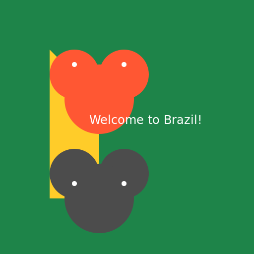 Brazil with Foxes and Cats - DrawGPT