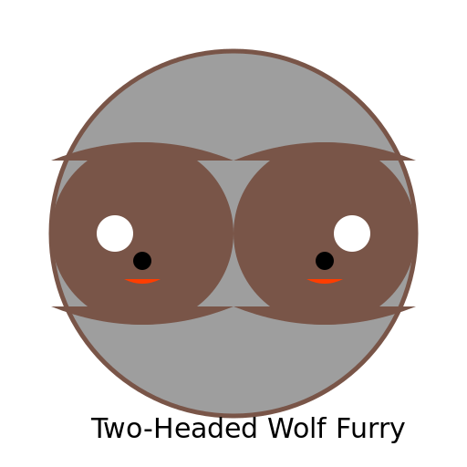 Two-Headed Wolf Furry - DrawGPT