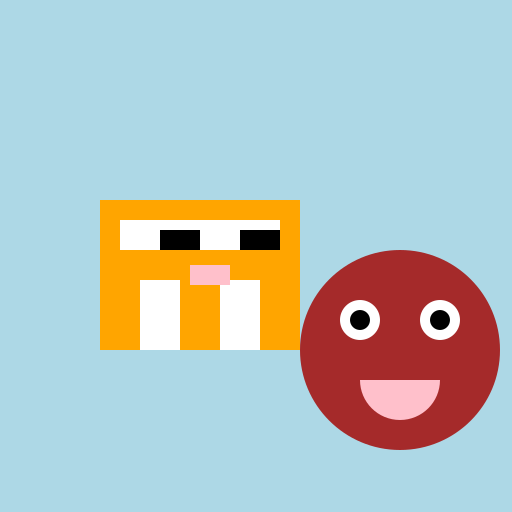 A Funny Cat and a Dog - DrawGPT