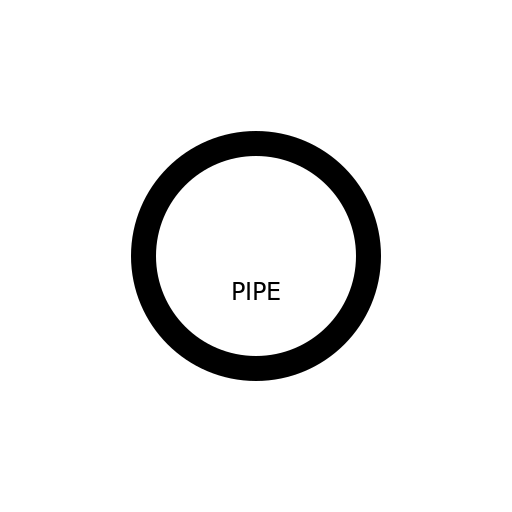 PIPE WITH RADIUS 2m, THICKNESS 0.5m, AND LENGTH 10m - DrawGPT