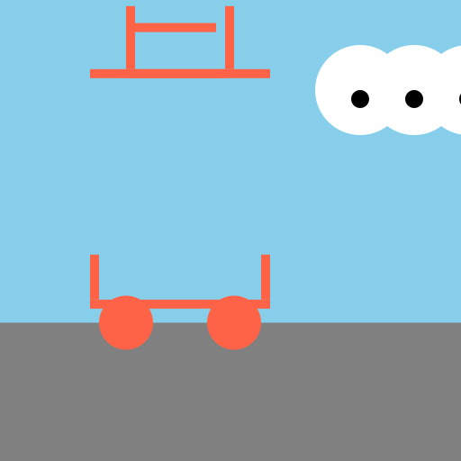 Bike on Road with Cloud in the Sky - DrawGPT