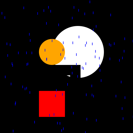 Fat Guy Flying Off a Motorcycle with a Flying Horse in the Background, While It's Raining - DrawGPT