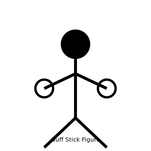 Buff Stick Figure - DrawGPT
