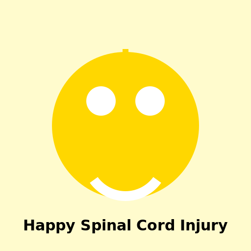 Abstract Picture of Happy Spinal Cord Injury - DrawGPT