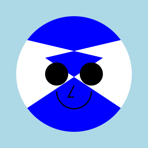 Male with Blue Hair and White Skin - DrawGPT