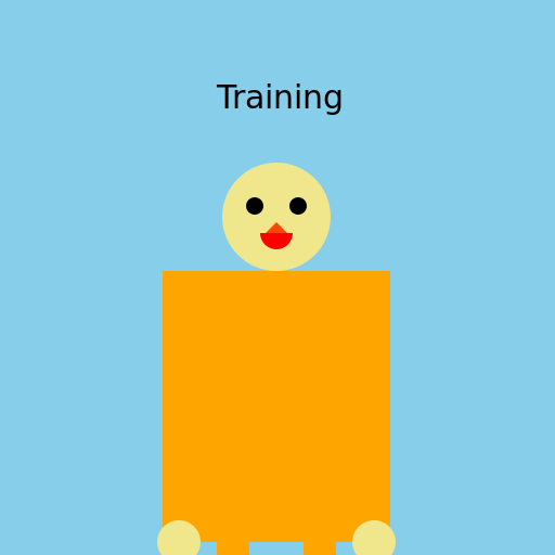 Boy Training on Push Ups - DrawGPT