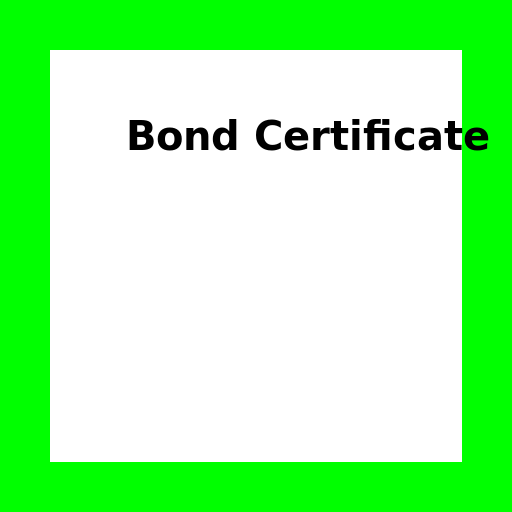Bond Certificate with a Dollar Sign Background - DrawGPT