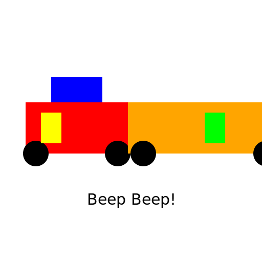 Electric Robotic Car with Trailer - DrawGPT