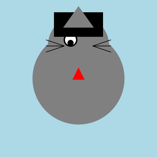 Feline gent with a monocle and an ascot hat - DrawGPT