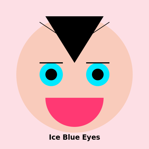Girl with Ice Blue Eyes - DrawGPT