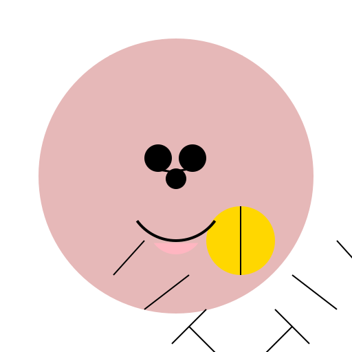 Puppy playing with a ball - DrawGPT