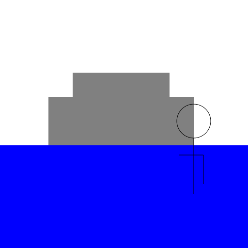 Iron Park Bench with Boy Fishing Silhouette - DrawGPT