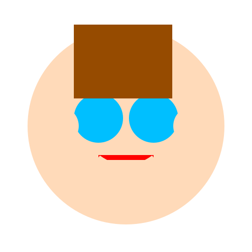 A Kid with Blue Eyes, Brown Hair, and No Dimples - DrawGPT