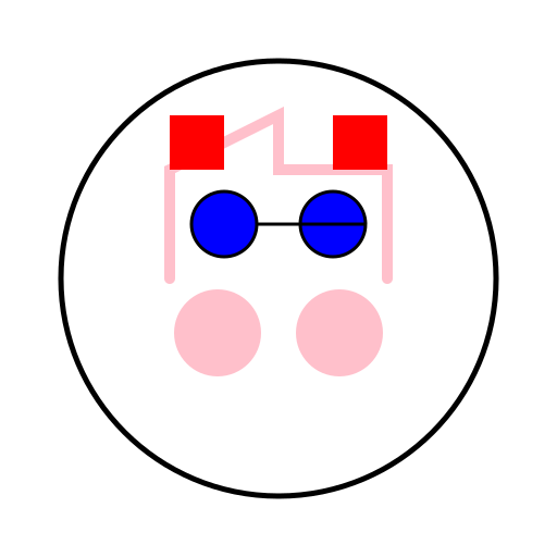 Cartoon of a Whiteface Clown Doll - DrawGPT