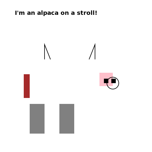Alpaca Walking - DrawGPT