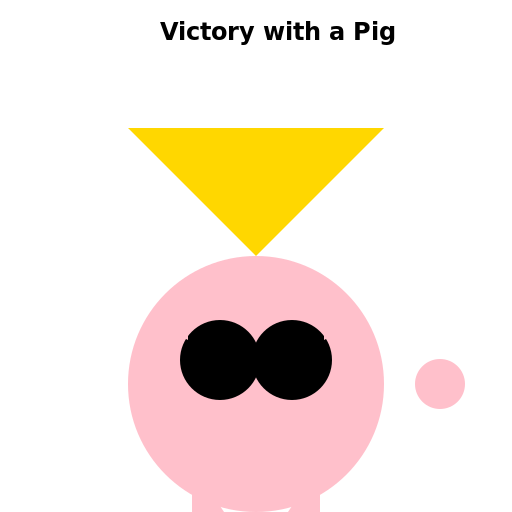 Victory with a Pig - DrawGPT