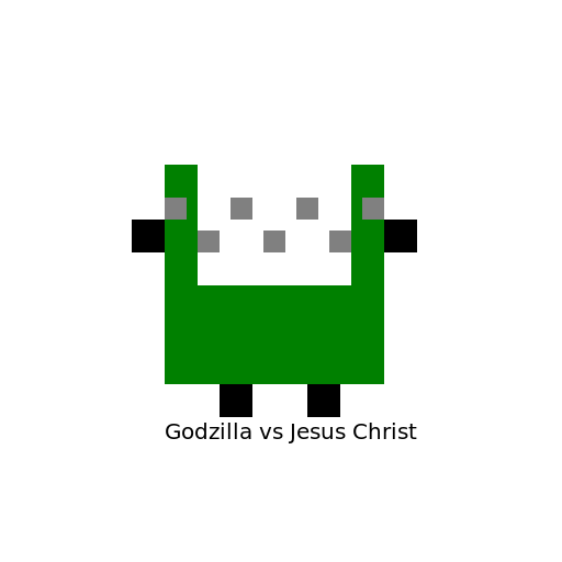 Godzilla vs Jesus Christ - DrawGPT