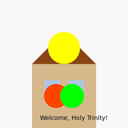 The Holy Trinity Visits Abraham's House - DrawGPT