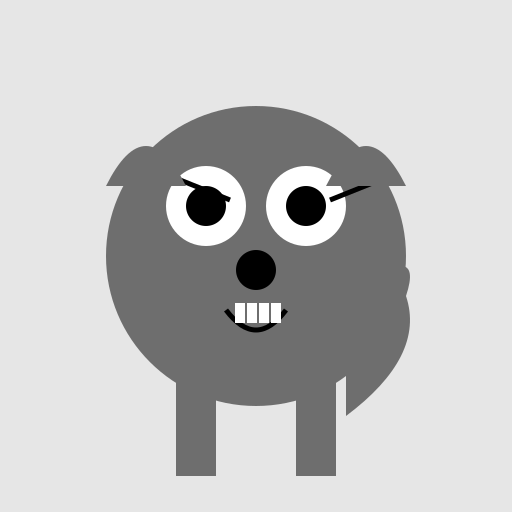 UGLY DOG LOOKING FOR TROUBLE - DrawGPT