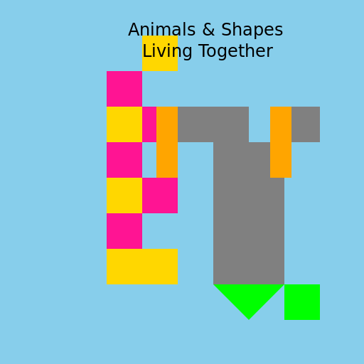 Grace the Giraffe and Eddie the Elephant - DrawGPT