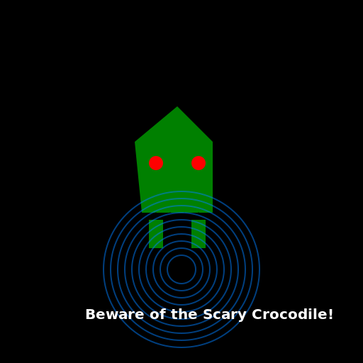 Scary Crocodile (710) - DrawGPT